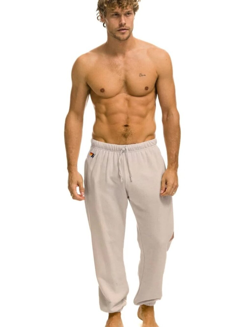 AVIATOR NATION Bolt Sweatpants Sand/Mocha MEN'S Small/WOMEN'S Medium